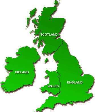 Map of UK and & Ireland